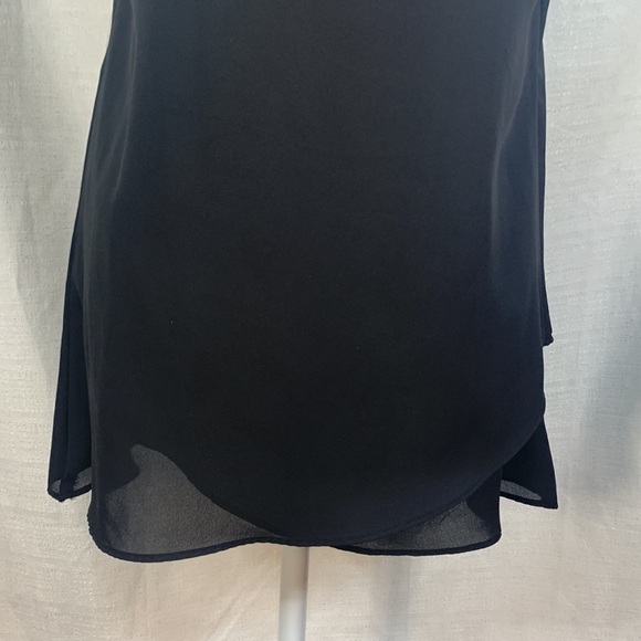 BCX Sheer Overlay Cross Front Sleeveless Tank - Picture 8 of 13
